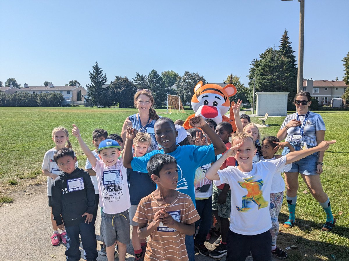 Striking a pose with Striker after our Terry Fox run on Friday <a href="/EASetonOCSB/">St. Elizabeth Ann Seton School</a>
