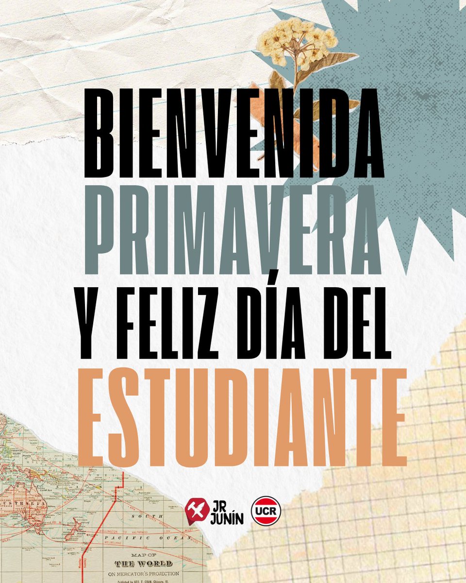 Le decimos:
Hola a la primavera 🌻✨
Y feliz día a los estudiantes 📚✏️