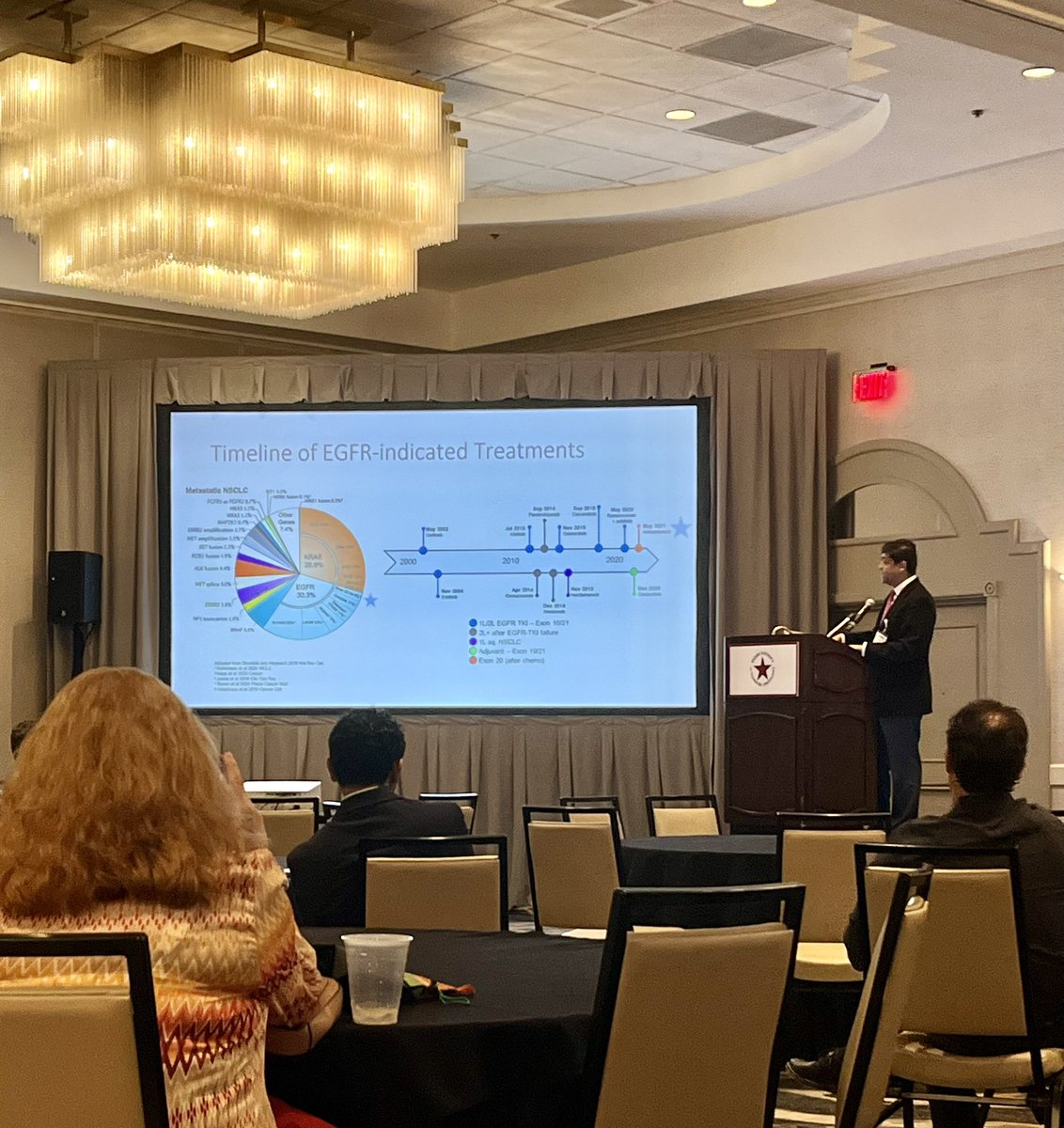 mjmoussa_'s tweet image. 🙌 Honored to meet int’l #PrecisionMedicine leader Dr. @VivekSubbiah at #TxSCO2024!

💊Inspiring talk on tumor-agnostic drug development (targeting NTRK, BRAF, HER2, etc.) &amp;amp; enlightening perspectives on gradual revolution of #CancerData to the AI-powered multi-input model!