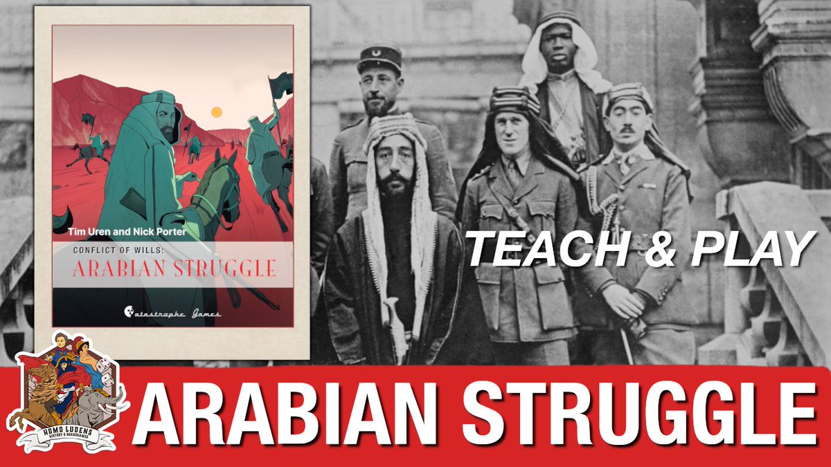 This was planned for at Punched Con and it's happening this Sunday at 5pm French, 11 am EST, with <a href="/joe_dewhurst/">Joe Dewhurst</a> and <a href="/raiedwargamer/">Raied  🇦🇪 🇲🇽</a> we will play Arabian Struggle from @CatastropheGam2 with the designers, and it will be awesome.
youtube.com/live/rmOzDqCIz…