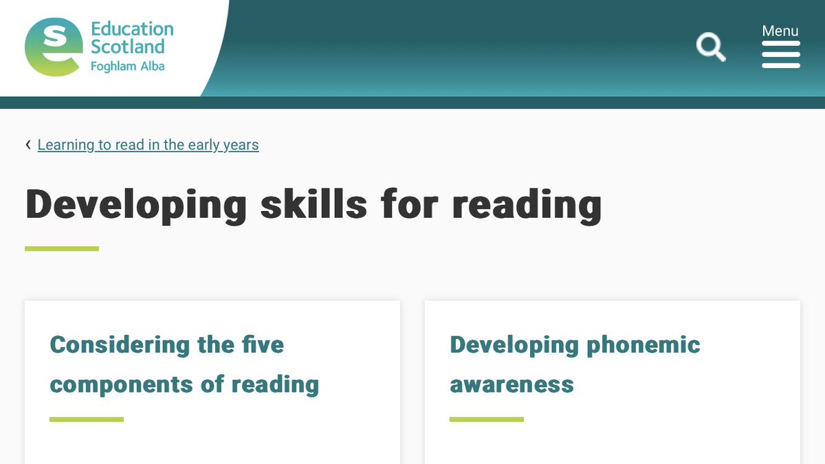 Education Scotland’s new guidance on teaching literacy is a strong step towards the consistent provision of evidence-based reading instruction in Scottish schools. 

Policy people I met with in Scotland last year as part of my @ChurchillTrust fellowship told me this was in