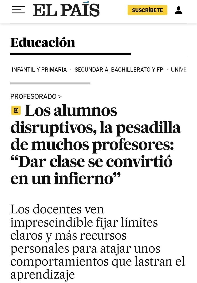 BlooomPaula's tweet photo. Si los alumnos son disruptivos, drama nacional, si los docentes son disruptivos, Global Teacher Prize. https://t.co/cudM2dmVsj