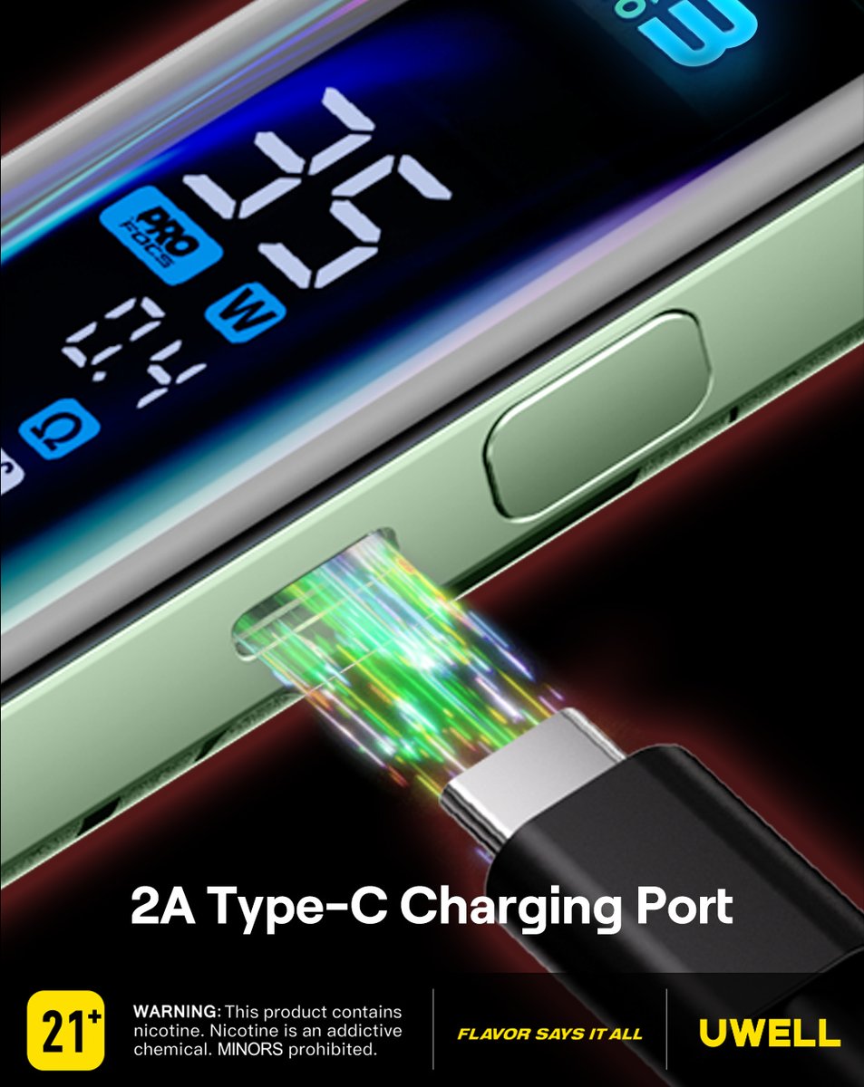 Uwelltech's tweet photo. Experience the convenience of the Caliburn G3 Pro's 2A Type-C Charging Port for faster and more efficient charging. Stay powered up and ready to go! ⚡🔋
#CaliburnG3Pro #TypeCCharging #FastCharge #TechInnovation https://t.co/IhDhmEd8bI