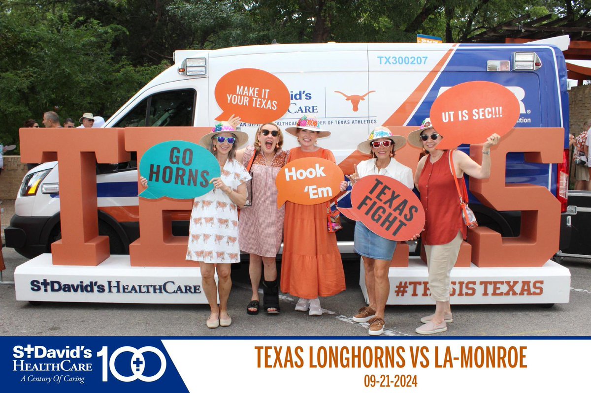 Hook ‘Em! UT roommates girls weekend.  We’re #1!