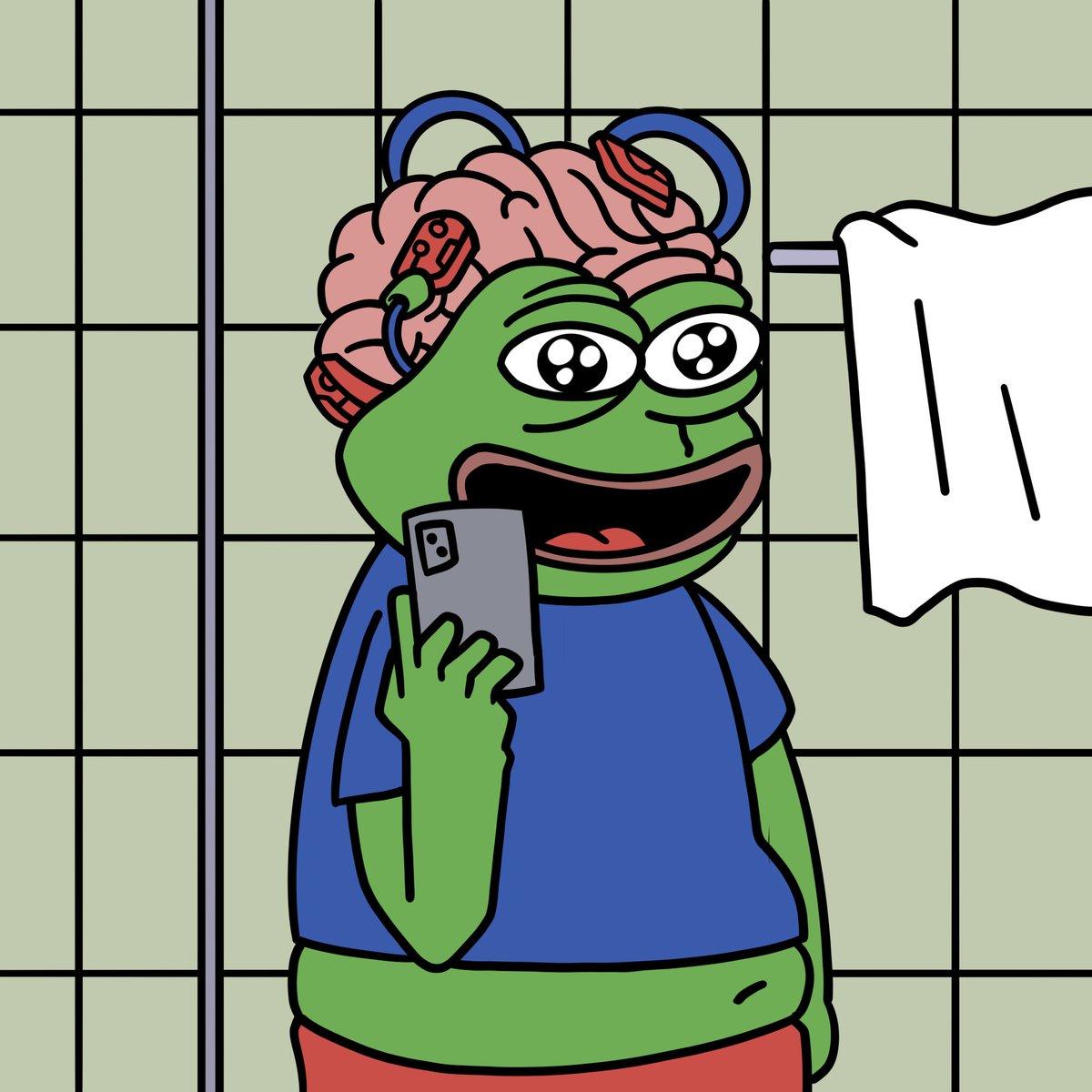 feelin' himself today 🐸