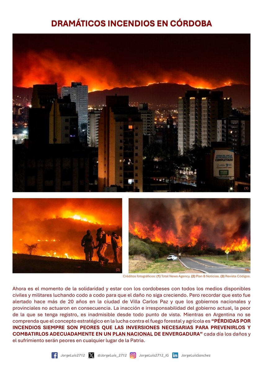 JorgeLuis_2712's tweet photo. #IncendiosForestales #IncendiosEnCordobaArgentina #CambioClimatico #Sequias #Incompetentes #SindromeDeDunningKruger #ElFuegoNoDaRevancha
🧵1/2 https://t.co/GUSY4zbEjL