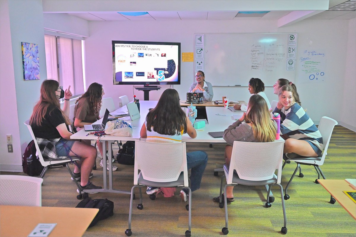 BakerSchoolAU's tweet photo. In these photos, the Science Disciplinary Content in the Elementary Classroom #students of SOE EdD Program Director Dr. William Thomas, IV, practice engagement hooks for introducing instructions to students. Learn more about our programs at https://t.co/AsfYpIm9ym @AmericanU https://t.co/N3QdN87BqX