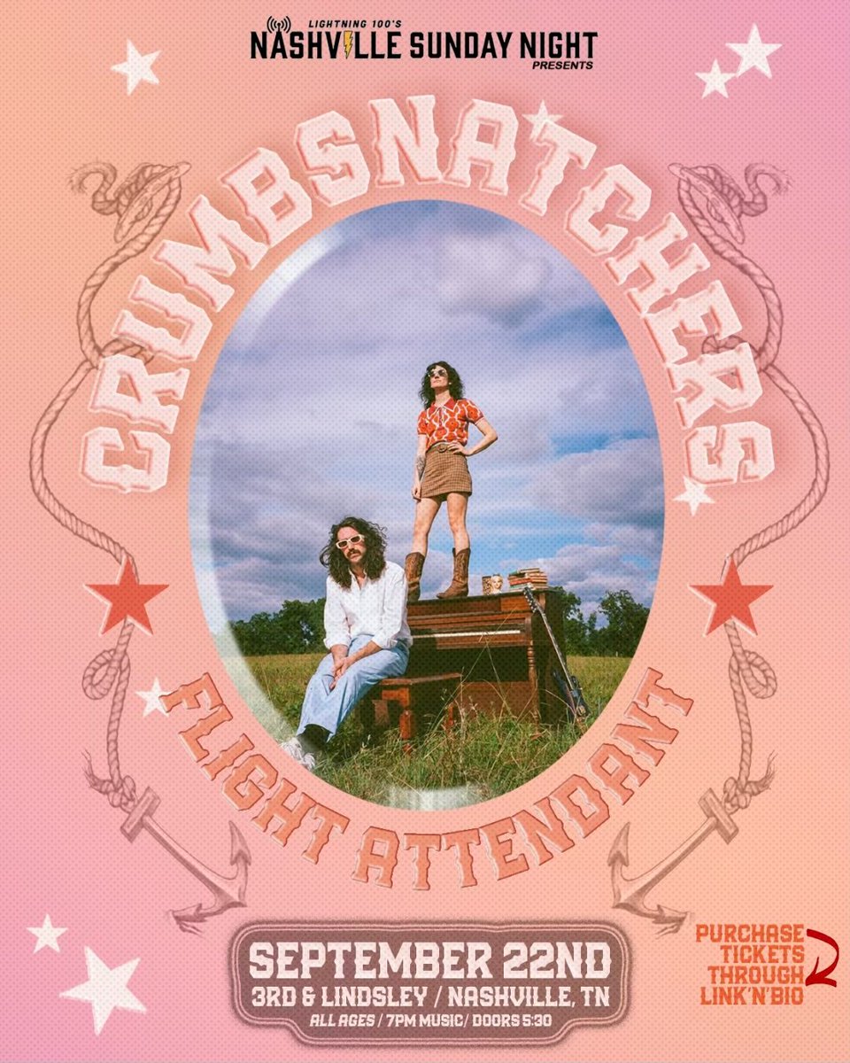 Hey Nashville! Our show at <a href="/3rdandLindsley/">3rd and Lindsley</a> is tonight!! I’d love to see you there! It’s gonna be a wild time! Come party with us 😘😘😘

Presented by <a href="/Lightning100/">Lightning 100</a> with <a href="/FlightAttndnt/">FLIGHT ATTENDANT</a> kicking off the show at 7:00!!

Last-minute tickets: bit.ly/3XMoJvZ