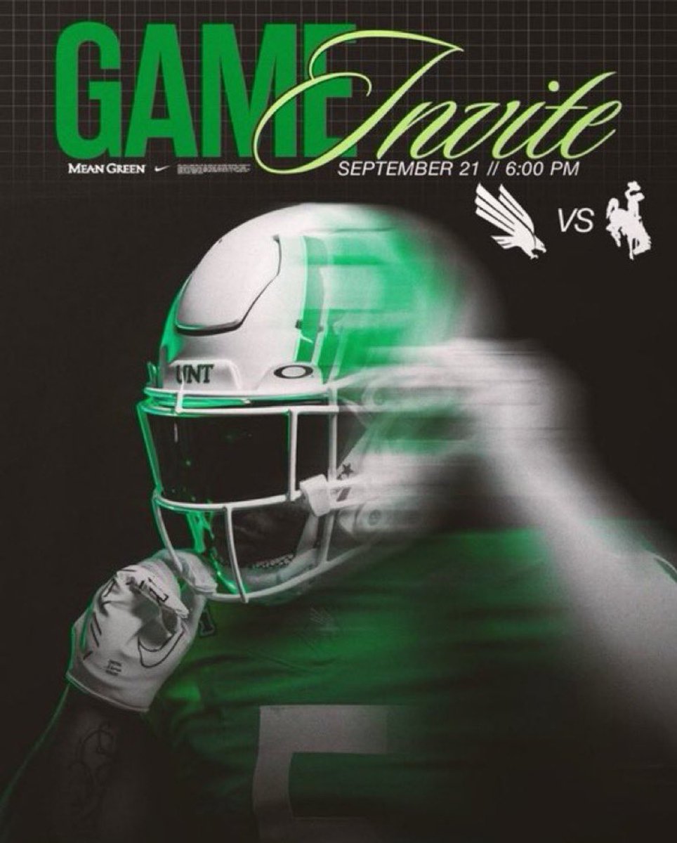 Thank you <a href="/TrustMyEyesO/">⭕️FFERTUNITY</a> &amp; <a href="/MeanGreenFB/">UNT Football</a> for the game invite !✅