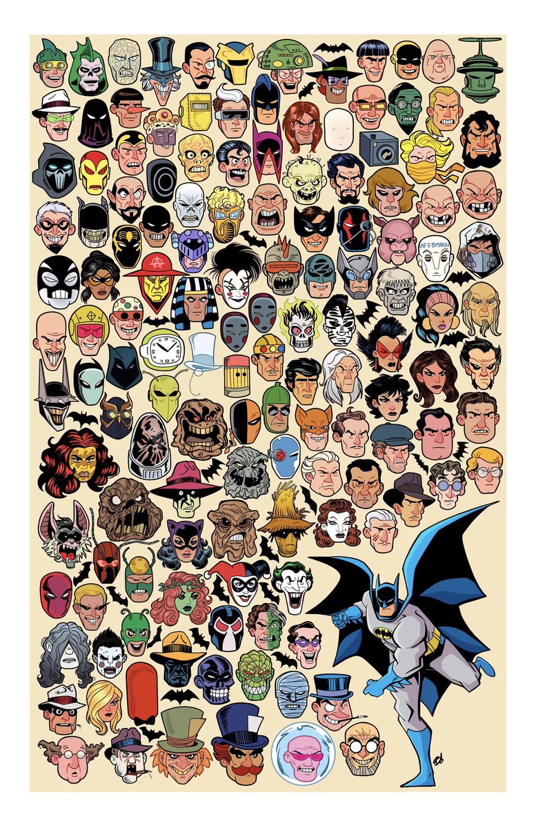 dave_bardin's tweet photo. Batman and his Rogues: Redux. Happy Batman Day! #BatmanDay #Batman #DC https://t.co/SW75OjoJzz