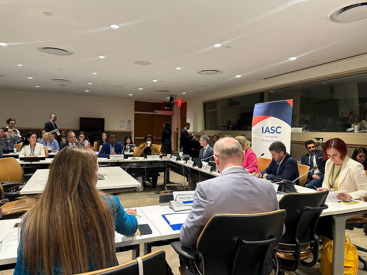 TIHchangemakers's tweet photo. @BarthMwanza represented us at the IASC high level side event at the UN HQ, @BarthMwanza highlighted opportunities and innovative promising practices to strengthen collaboration between international/regional and local/national actors. #UNGA @KellyTClements @Refugees https://t.co/aJz2EFJmCl