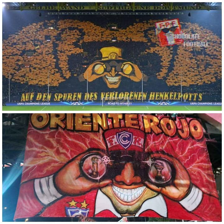 LigmaShitpost's tweet photo. Tremenda referencia de Cienciano en el clásico cusqueño haciendo homenaje a sus copas, fútbol peruano simplemente arte 🚬 https://t.co/IXGn01w19b