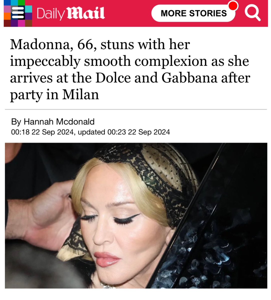 heartbeatluver's tweet image. MADONNA STUNS SO HARD EVEN THE DAILY MAIL GAGGED