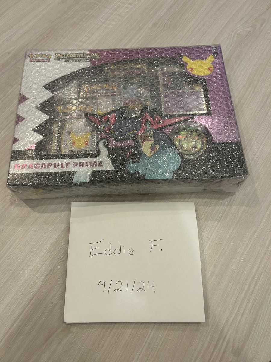 💥Pokémon Sealed collection!
Starting the posts! Thank you #pokefam
Retweets are appreciated, and let’s get some of these things sold! I accept PayPal FF, Venmo, and Zelle!

Dragapult Prime Celebration Box- $25 shipped