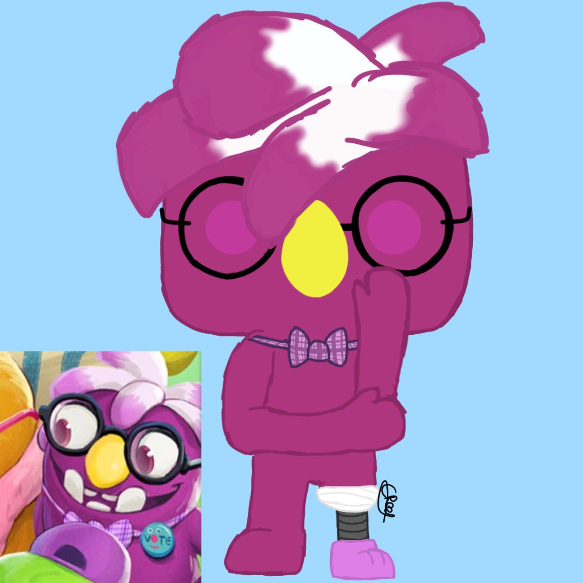 Coralish_Reef's tweet photo. Squeeb you!
*Funko-Pops your Floofty Fizzlebean*
[Little backstory: I was playing DnD and looked at my small funko pop collection like: "I wish I had a bugsnax funko☹️"
Floofty belongs to @YoungHorses and is voiced by the Amazing @CaseyTheVA
#bugsnax #floofty #younghorses https://t.co/ytil3f55ce