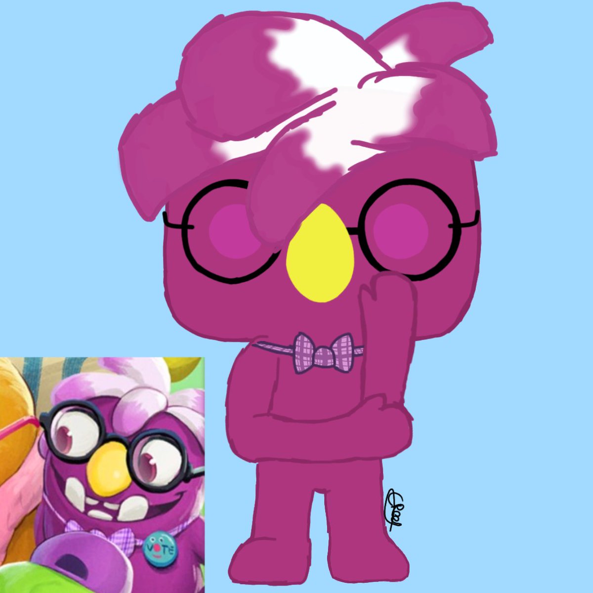 Coralish_Reef's tweet photo. Squeeb you!
*Funko-Pops your Floofty Fizzlebean*
[Little backstory: I was playing DnD and looked at my small funko pop collection like: "I wish I had a bugsnax funko☹️"
Floofty belongs to @YoungHorses and is voiced by the Amazing @CaseyTheVA
#bugsnax #floofty #younghorses https://t.co/ytil3f55ce