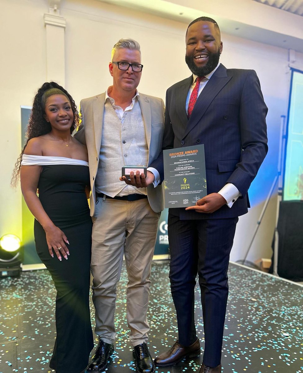 EMMANUELBONOKO's tweet photo. Thrilled to win a PRISM Award for Best in Community Relations for our client @AngloAmericanZA ! Together, we empowered Zimele beneficiaries, driving impact and growth in local communities. Onward to more change! @TheBrandScapers @theprismawards 

#PRISMAwards https://t.co/Xqf0m0WGE4