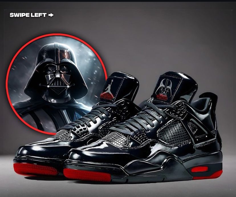 falconhero2751's tweet photo. "Just spotted these epic Darth Vader sneakers, and I need them ASAP! 👀🔥 Perfect for any Star Wars fan with a love for fresh kicks.
#DarthVader #SneakerGoals #StarWars #SithStyle #KicksOfTheDay #ForceFashion #GeekStyle" https://t.co/hlJraDbwz6