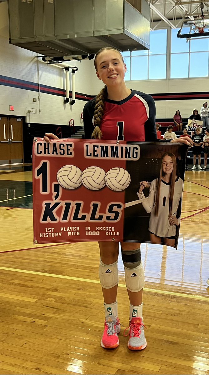 Junior, Chase Lemming hits this milestone today! Good day to be a Patriot! <a href="/chase_lemming/">Chase Lemming</a> <a href="/ihsvca/">IHSVCA</a> <a href="/IHSAA1/">IHSAA</a> <a href="/IndianaPrepVB/">IndianaPrepVolleyball.com</a>