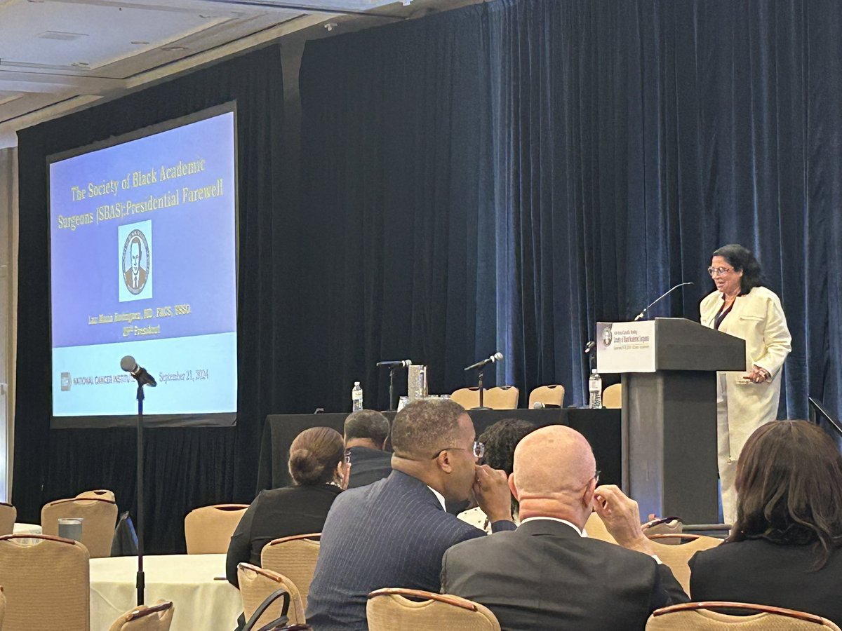 Martin S Karpeh, Jr., MD (@siehk934) on Twitter photo Dr Luz Maria Rodriguez delivers her <a href="/SocietyofBAS/">Society of Black Academic Surgeons</a> Presidential Farewell Address. #SBASUCDavis2024 Dr Luz Maria Rodriguez delivers her <a href="/SocietyofBAS/">Society of Black Academic Surgeons</a> Presidential Farewell Address. #SBASUCDavis2024