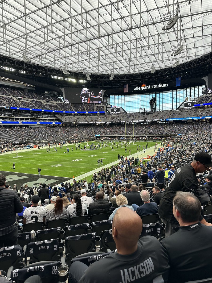 🏴‍☠️ #RaiderNation 🏴‍☠️ Selling 2 tickets for tomorrow’s game! 🎟️ Sec 119, Row 29 – awesome view of the action! 

$400 for the pair  ~ proof of Raider Fandom required. Venmo preferred. 

DM me if you’re interested. 🏈 #RaidersTickets #LasVegas #RaiderGameDay