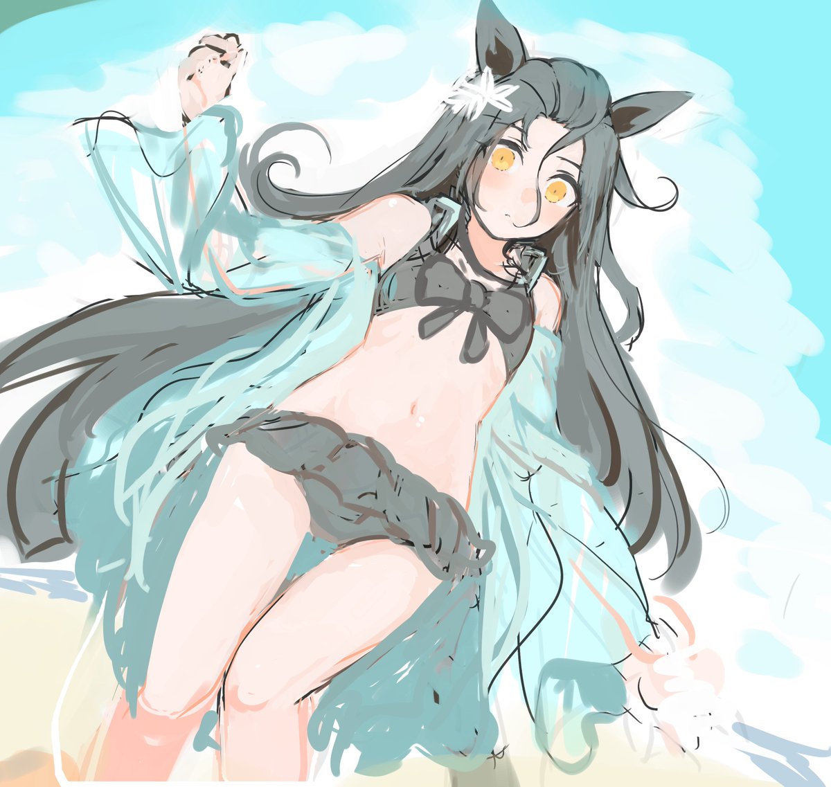 マンハッタンカフェ「マンハッタンカフェ 」|志村＠skeb 募集中のイラスト