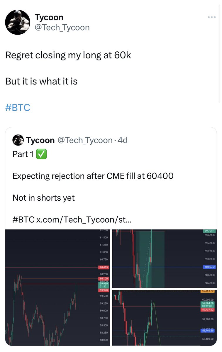 3FiddyPercent's tweet photo. @Tech_Tycoon You didn’t long to 63k? You started shorting, you scam liar. @VECTORCP look at this clown. https://t.co/pAyGPWqfY1