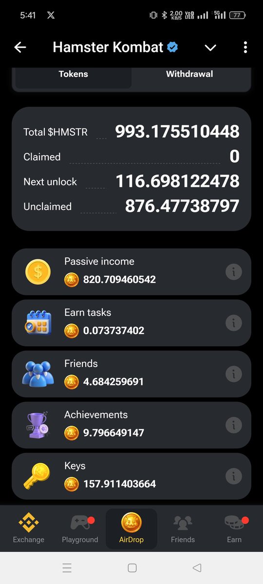 m_s_n_777's tweet photo. #HamsterKombat #HMSTR #HMSTRSCAM #HMSTR_SCAM
993* 0.01 = 9.93 $ , that's enough to buy an iPhone, thank you
@hamster_kombat for wasting my time on your platform successfully https://t.co/eTS3dB3Ify