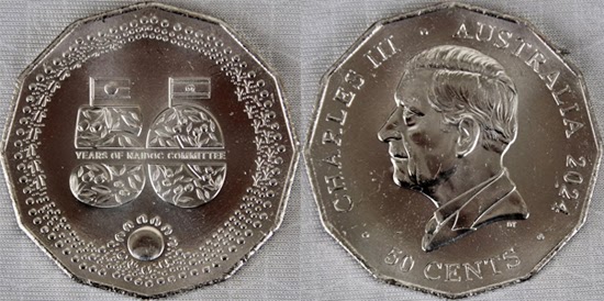 Australia 50 cents 2024 - 50 Years of NAIDOC Committee dlvr.it/TDX2ht