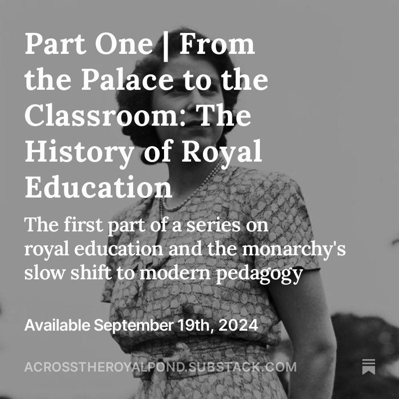 royally_mad's tweet photo. From the Palace to the Classroom: The History of Royal Education | Part 1️⃣

https://t.co/GSRqyc1Zed https://t.co/158zxuEJdT