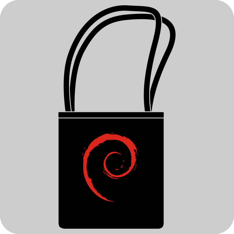 #DebianOrganicThickCanvasToteBags
New fot <a href="/debian/">The Debian Project</a> ites!! Long handle tote bags in thick canvas, 100% organic cotton, to carry your things: but always with your  spiral visible.
😀😀