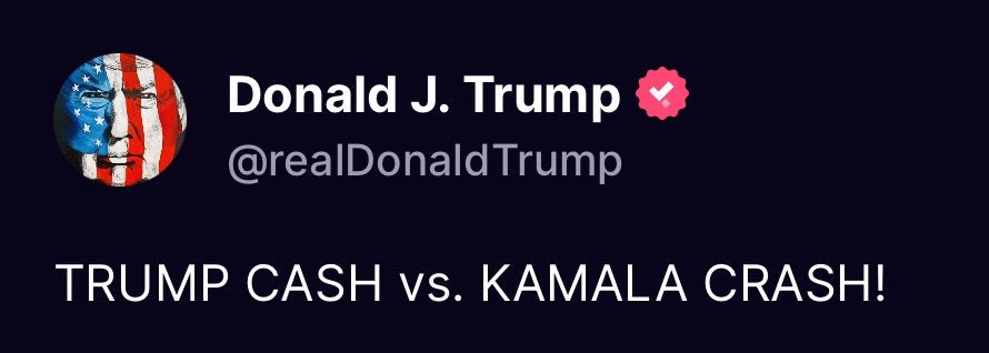 KAMALA CRASH 🇺🇸 $KCRASH tweet media