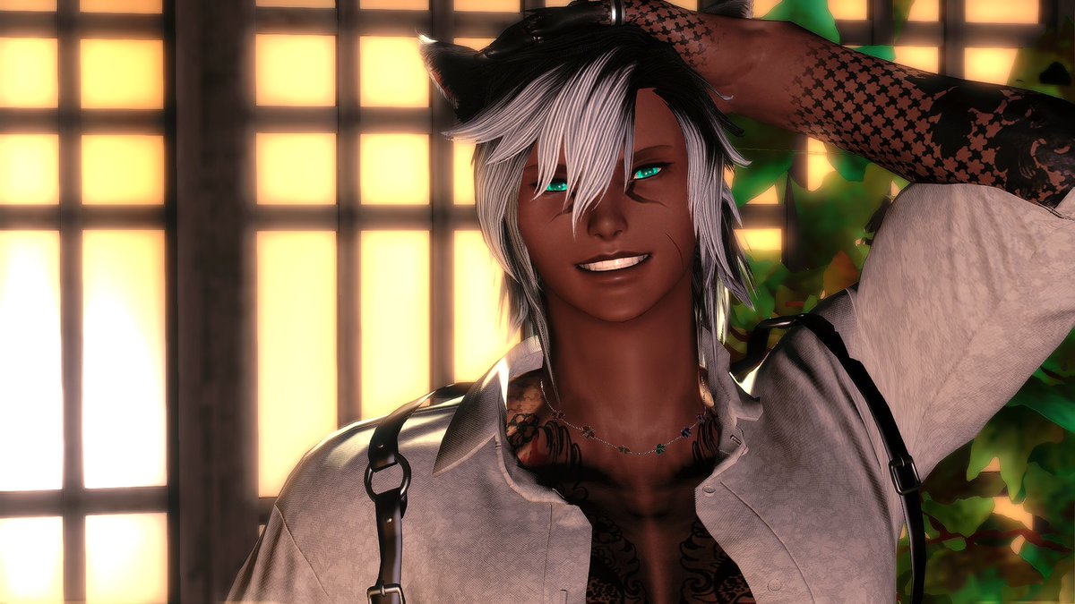 AyoooItsBast's tweet photo. "Hey there... its been a while!"

Thanks to the prettiest fembun on the pic. @Ufezi_XIV 

#GPOSERS | #EorzeaPhotos | #miqote https://t.co/JvJfH4ByDb