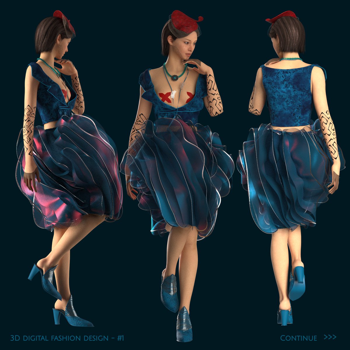 kathyperezalt's tweet photo. ✨First look at Mysticism and Luxury ✨

@mariale3d and I 😊, are excited to present this first design that perfectly balances the traditional and the modern👗

🔗 See the next thread for more insights❤️

#clo3d #clo3dfashiondesign #DigitalFashion #3dfashion #FashionFuture https://t.co/UxOW21RHgD