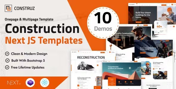 Construz - Construction React Next JS Template Review downloadnewthemes.com/2024/09/constr…