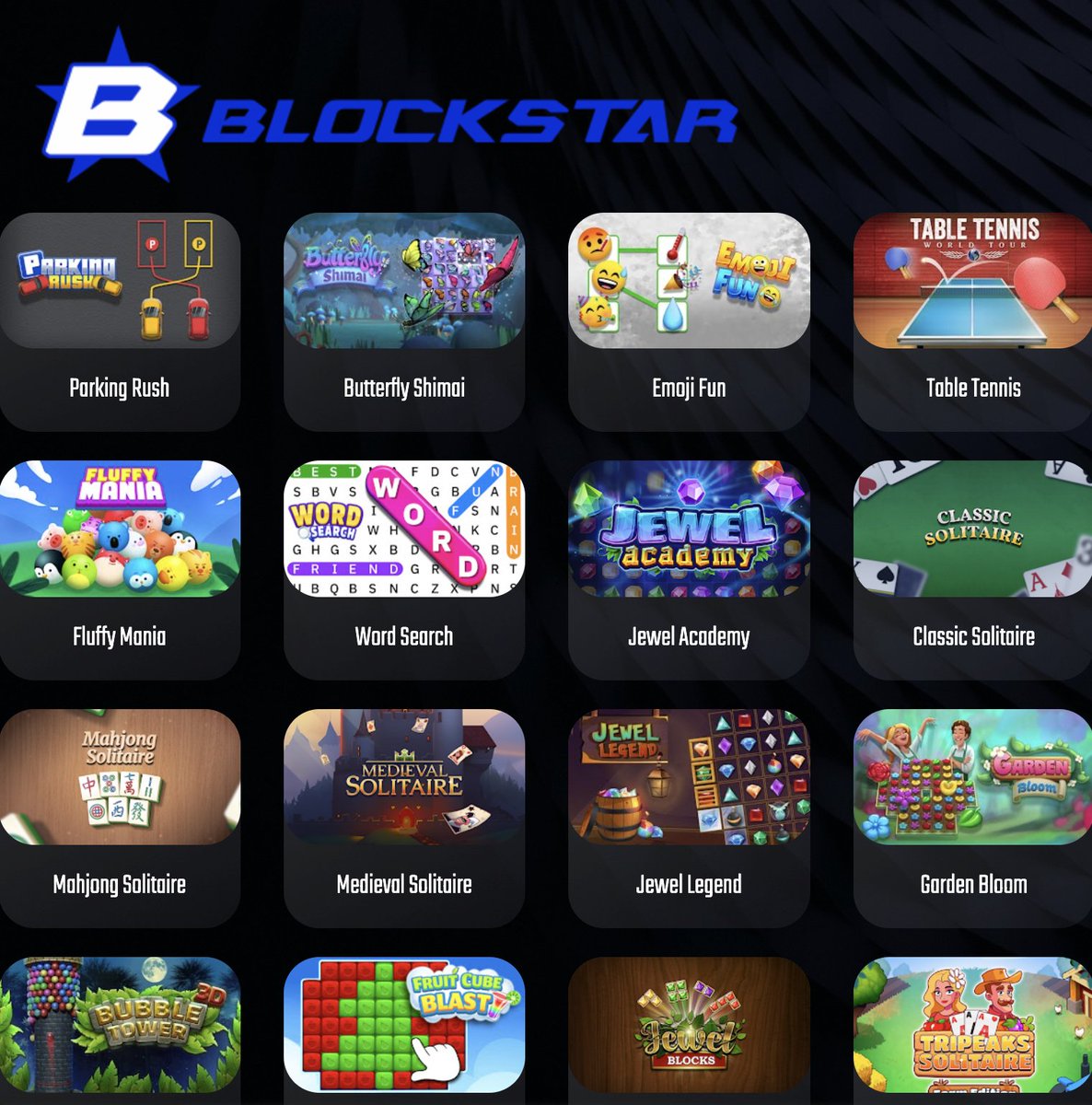 BlockStar_BST's tweet photo. 🌟 Hey BlockStar Community! 🌟
We've just added new games to our lineup! 🎮
No downloads required.
Check them out now and let the fun begin!
https://t.co/eZfJF9AEKx
#BlockStar #BlockStarGames #Games #Gaming https://t.co/VVDsYF4Ao1