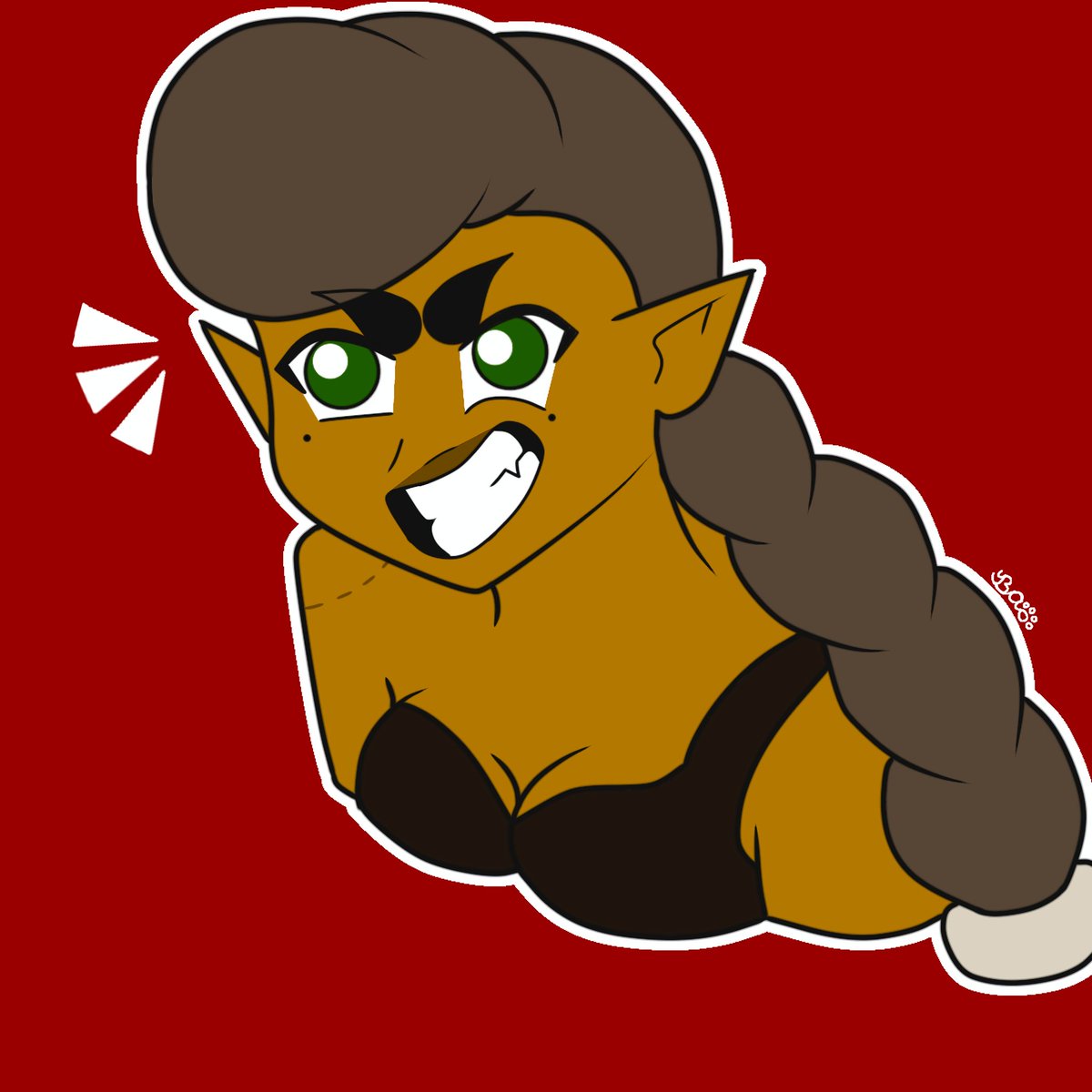 Mikaofthewolves's tweet image. Koa is ready for a fight