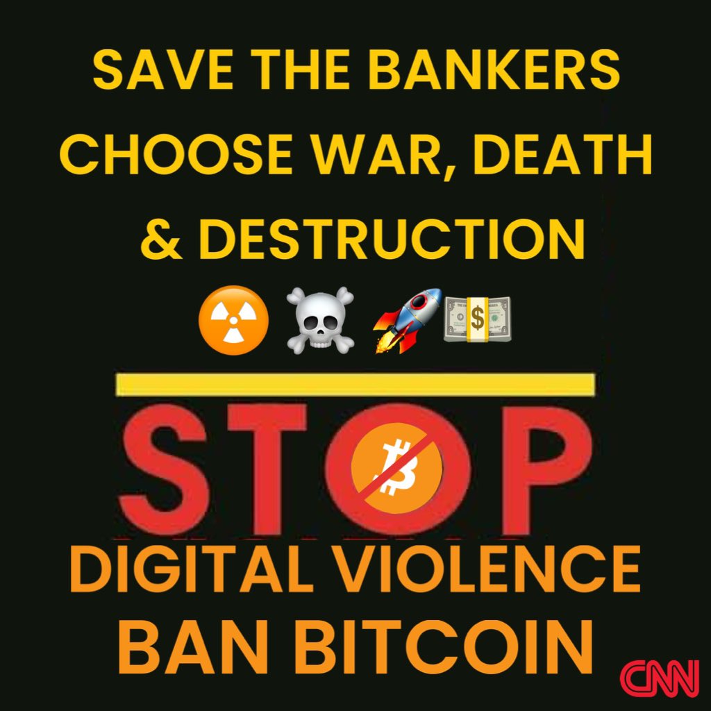 GMONEYPEPE's tweet photo. End #DigitalViolence #BanBitcoin https://t.co/w3a4UgQbKh