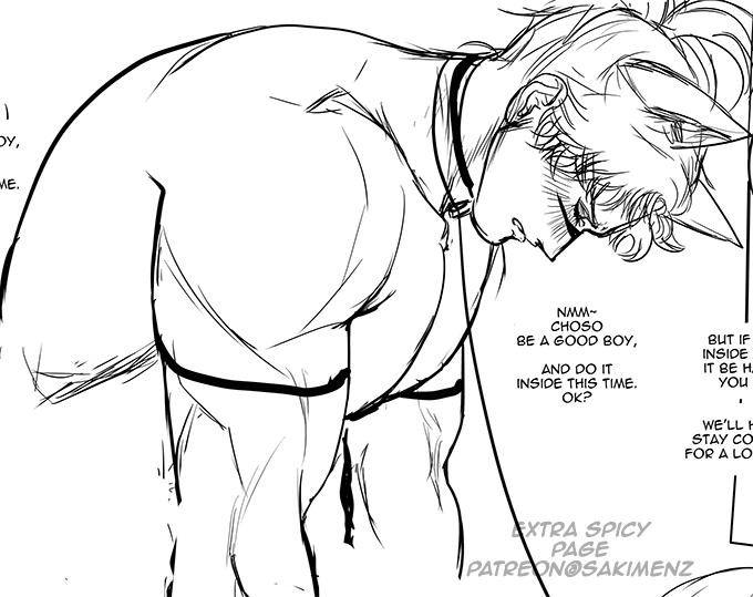 sakimenmen's tweet photo. Wolfy choso be a good boy . Early Sketch https://t.co/1PYlIJZ5AZ