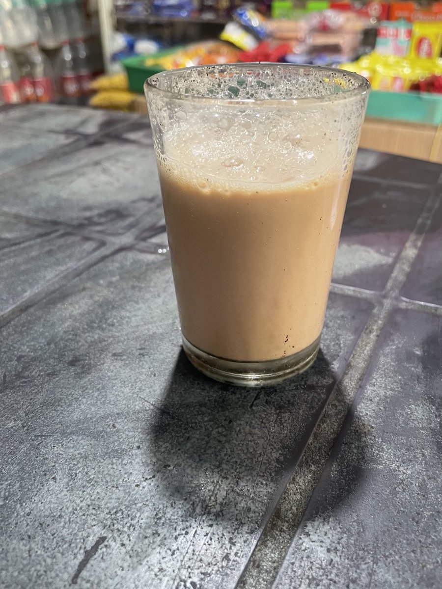 Tea in Wayanad.
Made from the fine grades. Some see through the sieve &amp; end up in the cup. Takes some getting used to. But after a couple of cups one doesn’t even notice them.