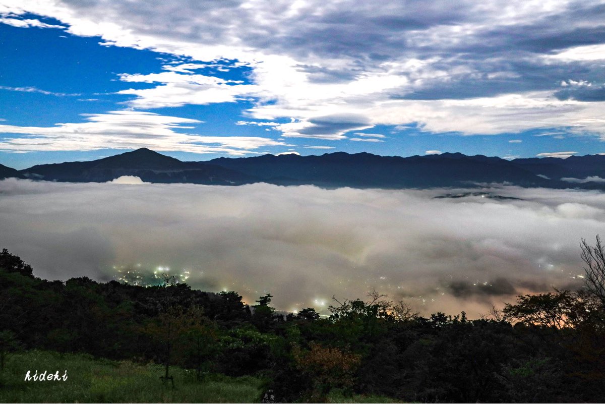 HideKi90kim's tweet image. 撮影日時2024-09-19  AM1:27
秩父郡皆野町皆野
美の山公園から
月明かりの秩父雲海
canonEOSR RF24-105mmf4L IS USM
f4.5  6s  35mm ISO800
#美の山公園 #秩父雲海 #canoneosr