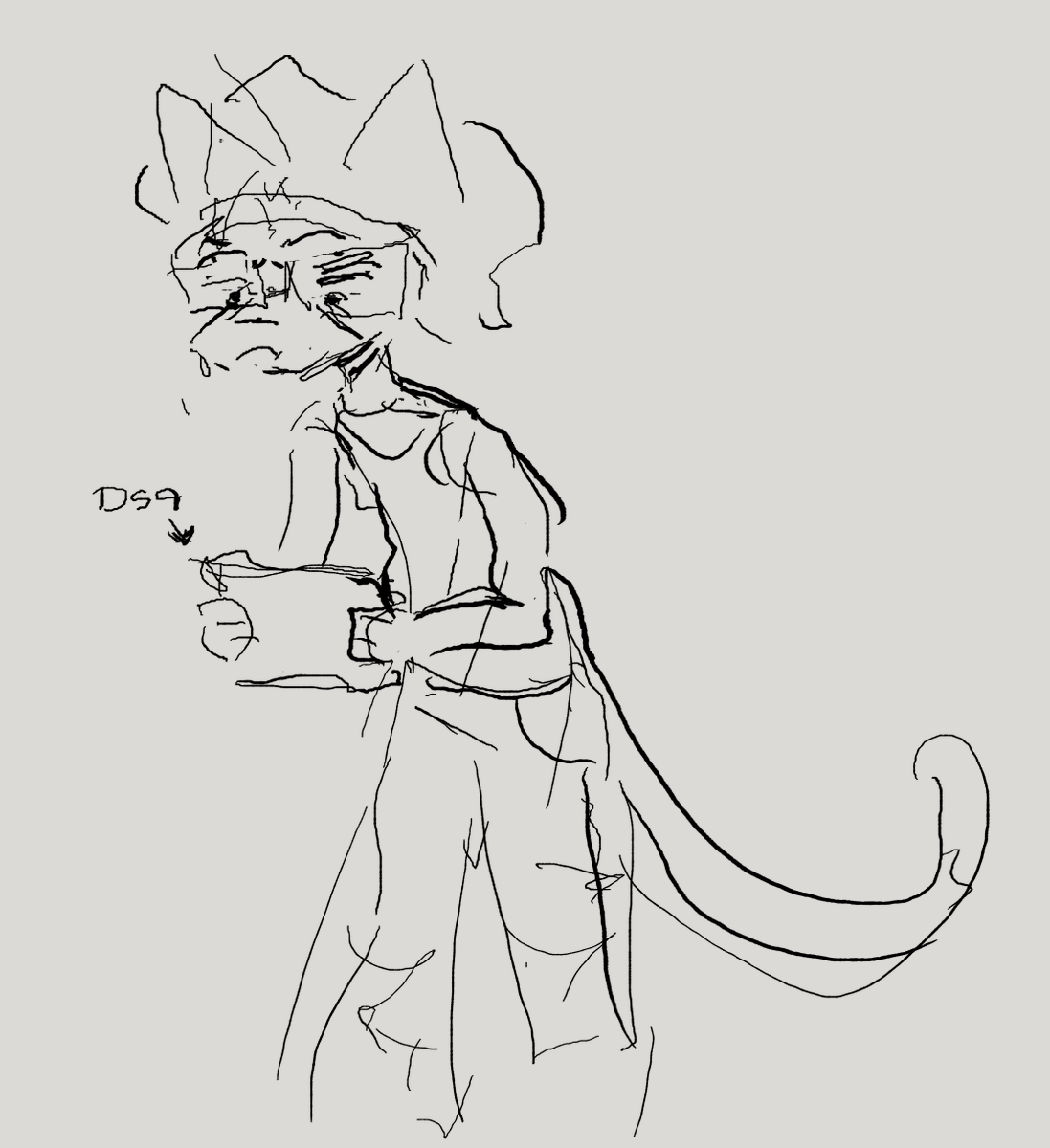 drew this with my off hand. being sick sucks y'all