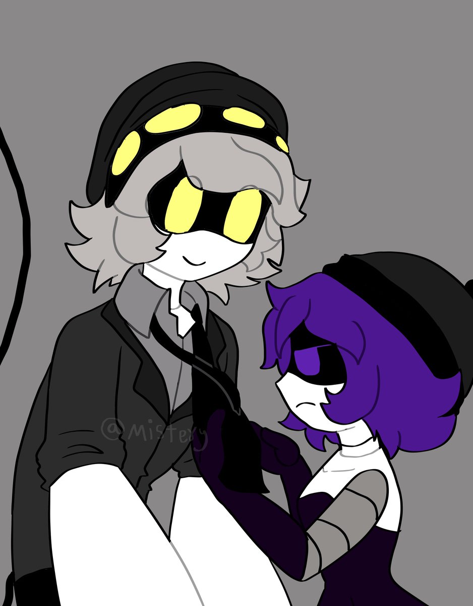 A little help #NUZICANON #nuzi #nxuzi #murderdrones #fanart #SerialDestinationN #UziDoorman