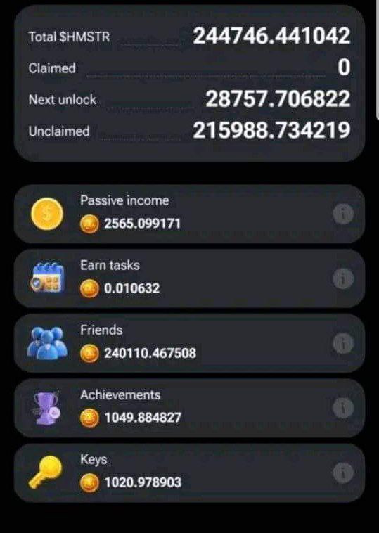 DailyDropMaster's tweet photo. Imagine getting that amount of $HMSTR…

#HamsterKombat https://t.co/jhs2gDC7hL