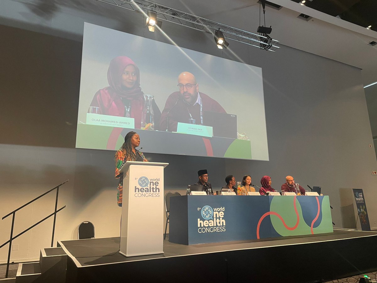 🔴LIVE #WOHC2024 #OneHealth 
🚀Starting the day with an impressive #ScienceForPolicy panel on #CommunityEngagement #CrossBorder #Cooperation in the Horn of Africa  to strength #HealthSecurity 🗣️A health threat in 1⃣ country is a threat in all the neighbouring countries #Livestock