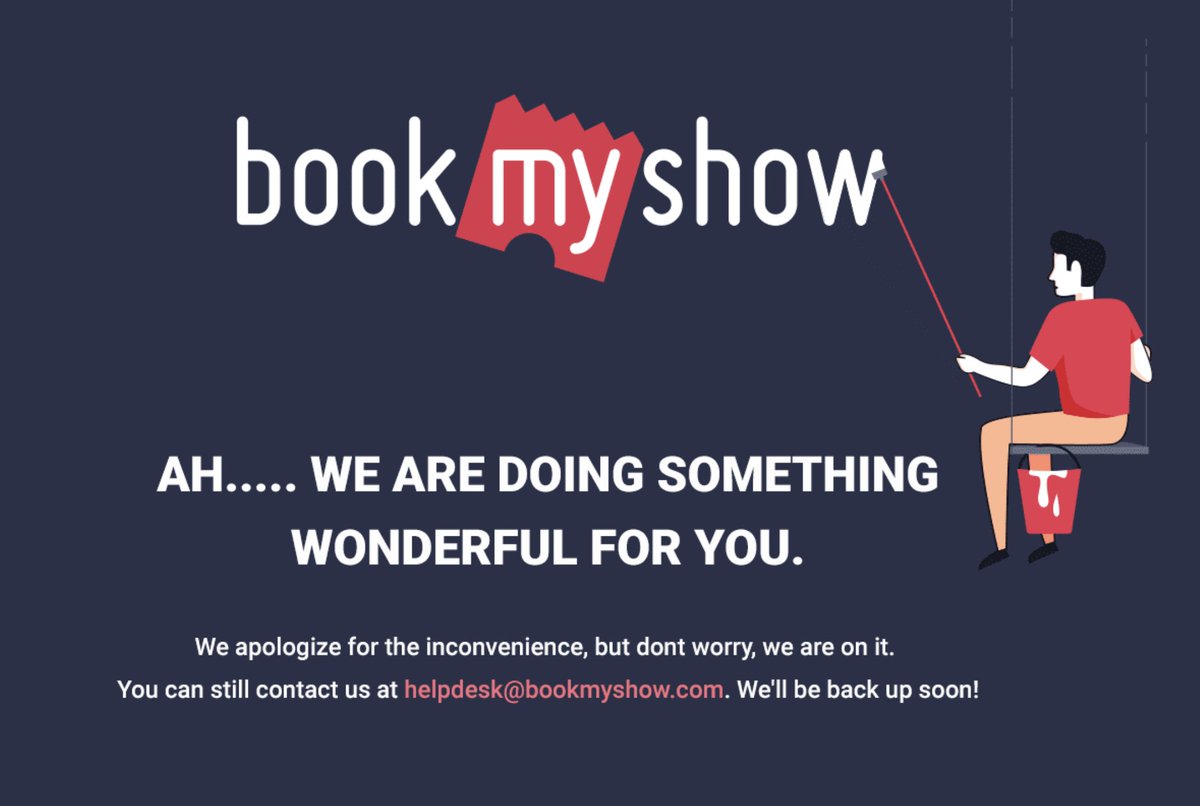 shreymehta91's tweet photo. Coldplay not happening :( #bookmyshowdown #Coldplay https://t.co/t5d0WNPazo