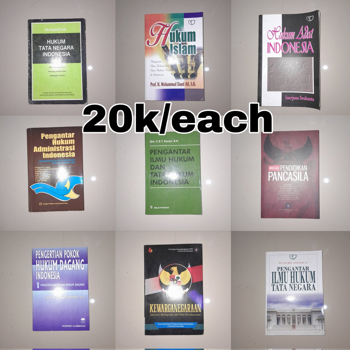 svgarbbye's tweet photo. wts // want to sell
buku hukum, buku kuliah maba
bisa oren/ijo yah https://t.co/wnKXCRhdeF