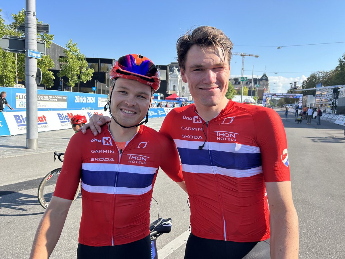 VM i tempo på TV 2 fra kl 12 i dag. Norske starttider:
Mie Bjørndal Ottestad: 12.39.30
Søren Wærenskjold 15.53.30
Tobias Foss 16.11.30