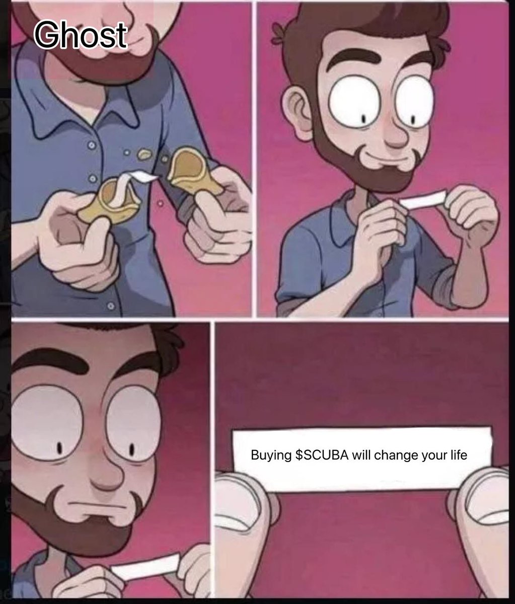 herrenpower's tweet photo. @Scuba_Sui I heard $SCUBA will change my life
#Scubameme #MEMECOİNS https://t.co/sWSfgunc6U