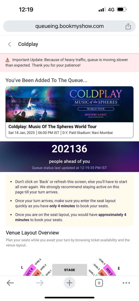 itsmesahdev's tweet photo. Considering the amount of people interested in India, you might want to add extra shows...this is really disappointing.. @coldplay @bookmyshow 
#Coldplay #BookMyShow #india https://t.co/uncolQE808